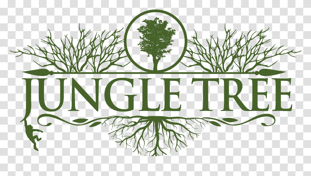 Home Jungle Tree Delivery California Graphic Design, Plant, Text, Root, Vegetation Transparent Png
