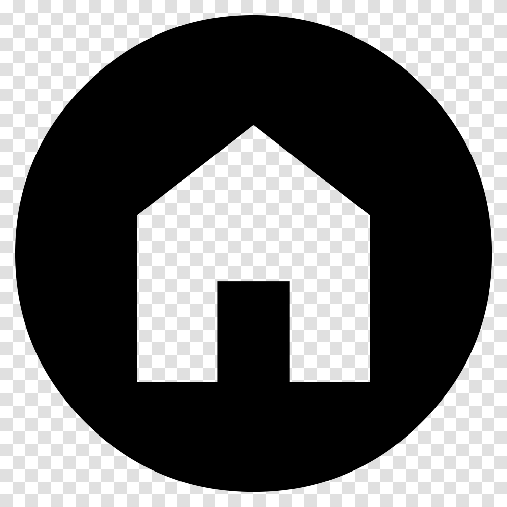 Home Logo Images Black Home Button Background, Trademark, Stencil Transparent Png
