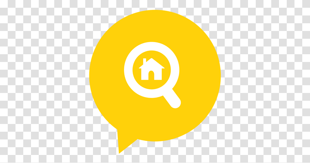 Home Magnifying Real Estate Icon Dot, Number, Symbol, Text, Tennis Ball Transparent Png