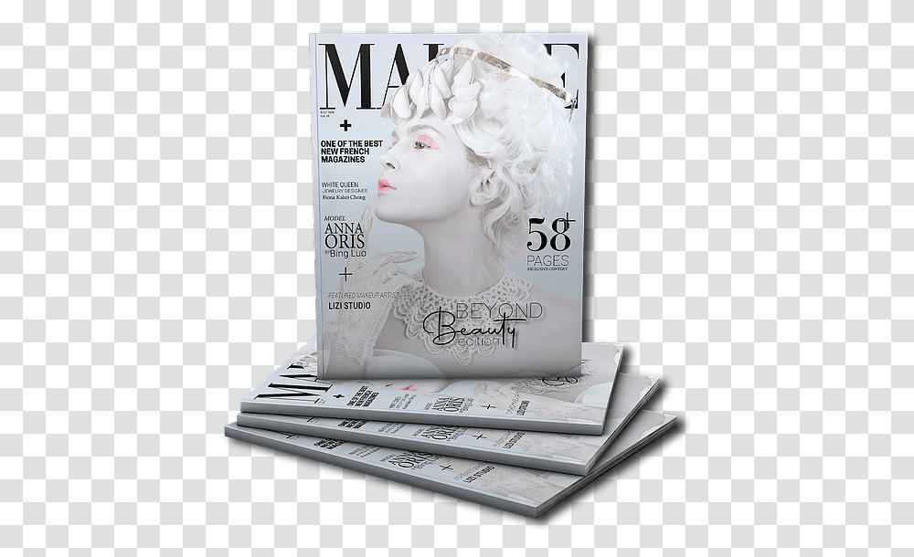 Home Malvie Magazine Bust, Text, Person, Human Transparent Png