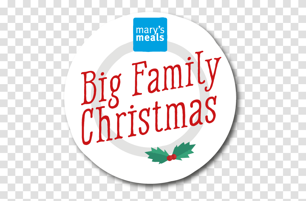 Home Mary's Meals Meals Big Family Christmas, Label, Text, Food, Plant Transparent Png