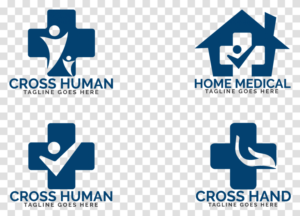 Home Medical Logo Design Set Medical Logo, Recycling Symbol, Poster Transparent Png