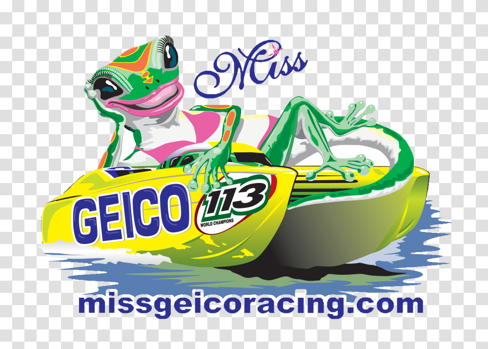 Home Miss Geico Racing, Vehicle, Transportation, Boat, Rowboat Transparent Png
