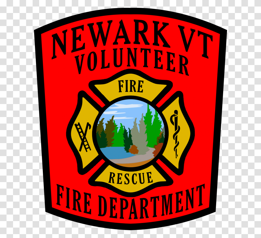 Home Newark Volunteer Fire Department, Logo, Trademark, Badge Transparent Png