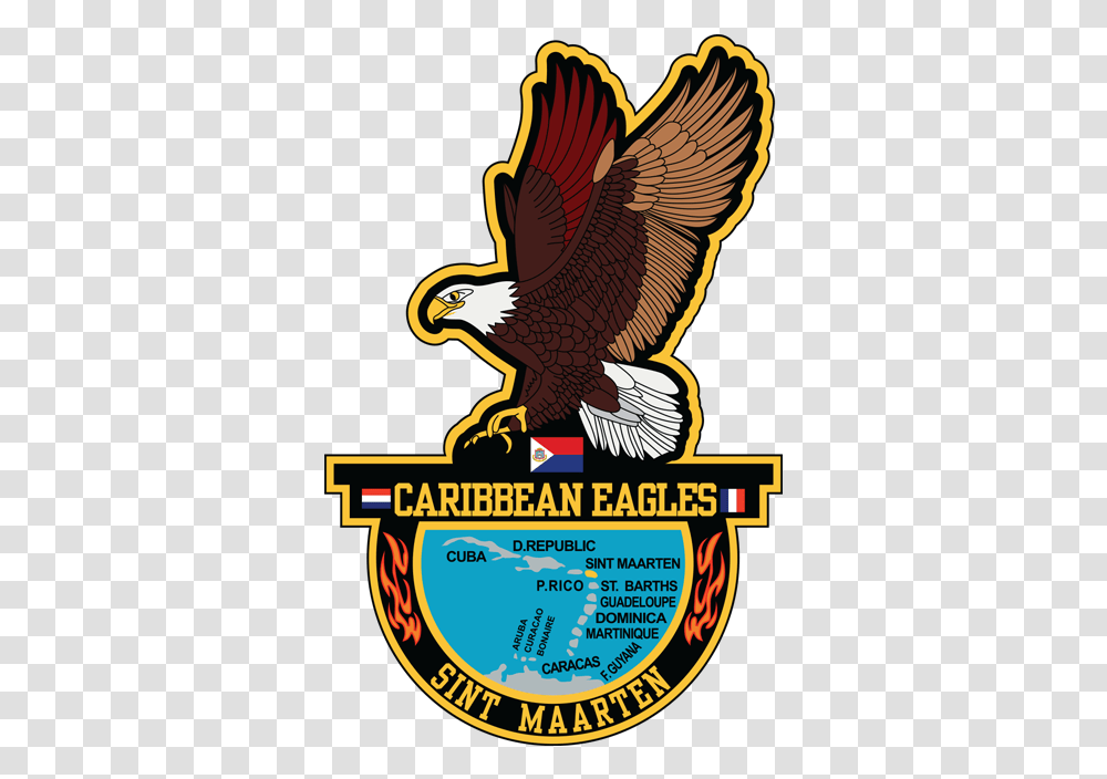 Home Of The Caribbean Eagles Caribbean Eagles St Maarten, Bird, Animal, Bald Eagle, Poster Transparent Png