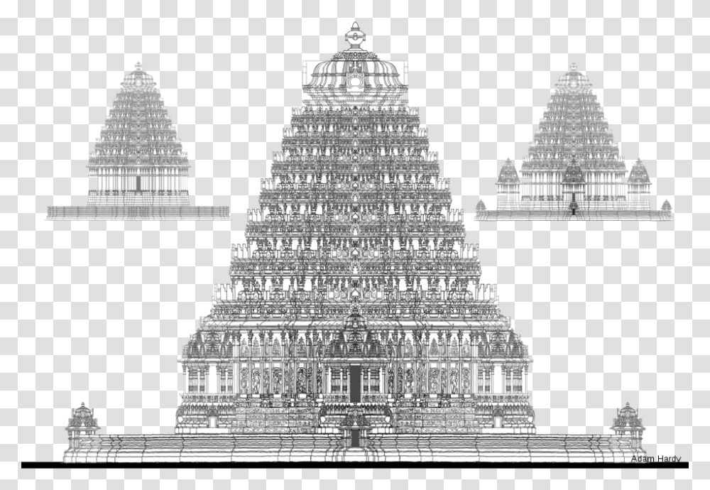 Home Plans And Designs In Tamil Nadu Temples Indian Temple Architecture, Building, Spire, Tower, Person Transparent Png