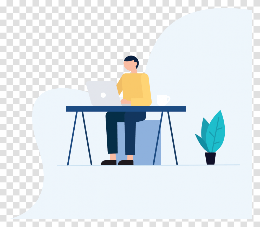 Home Plans Hustle Writing Desk, Standing, Person, Sitting, Worker Transparent Png