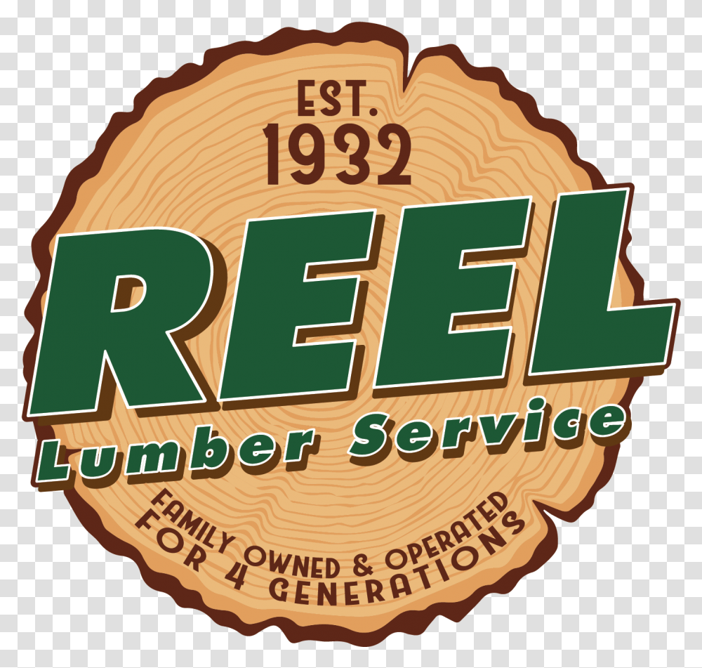 Home Reel Lumber, Label, Text, Logo, Symbol Transparent Png
