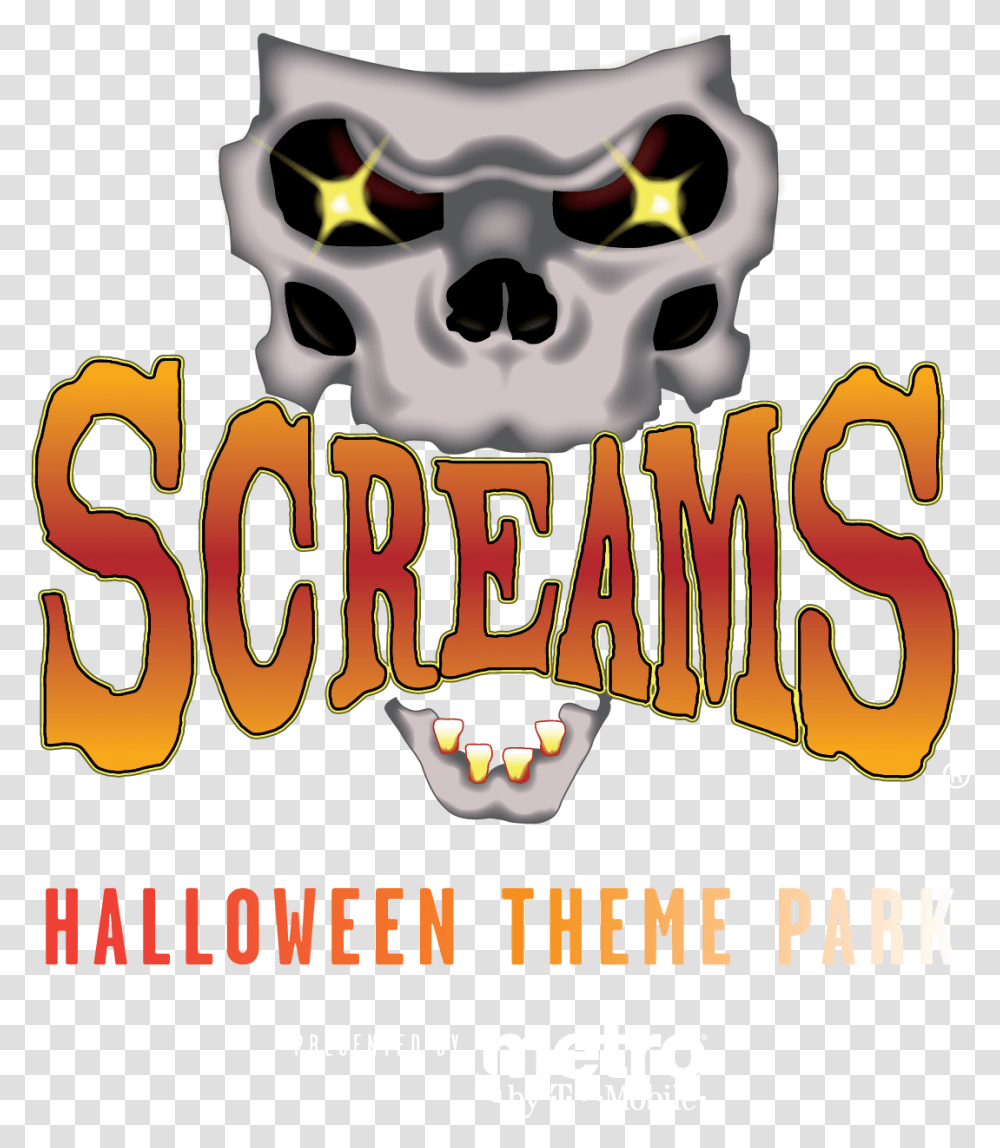 Home Screams Halloween Logo, Poster, Advertisement, Flyer, Paper Transparent Png