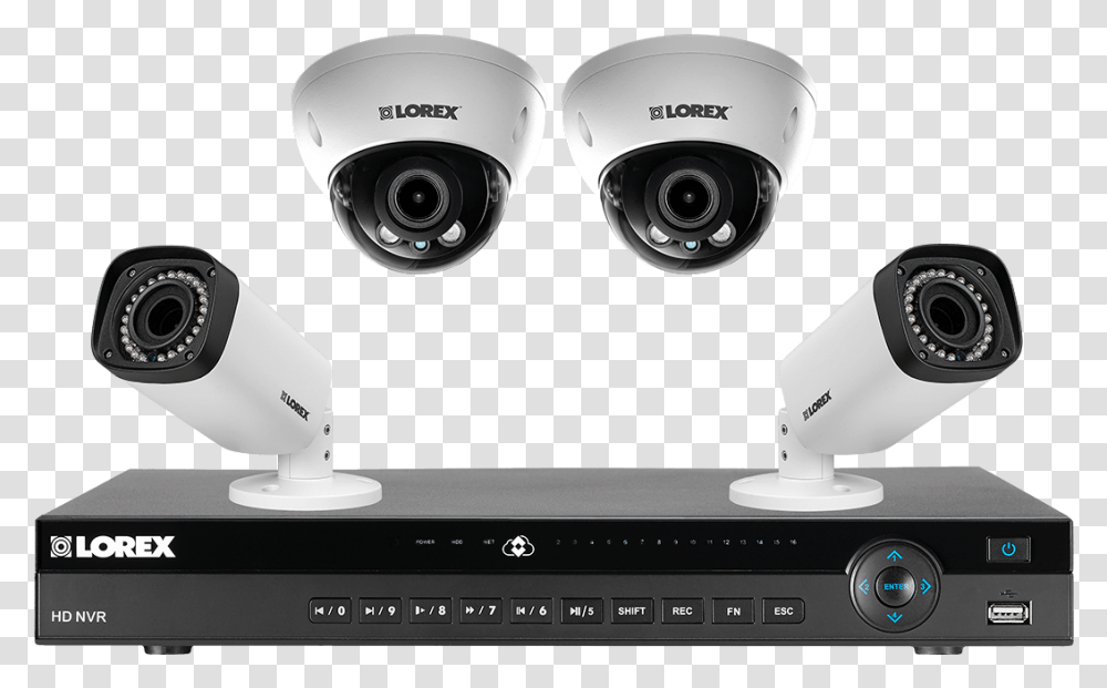 Home Security System Hd Image Lorex 4k Camera System, Electronics, Webcam Transparent Png