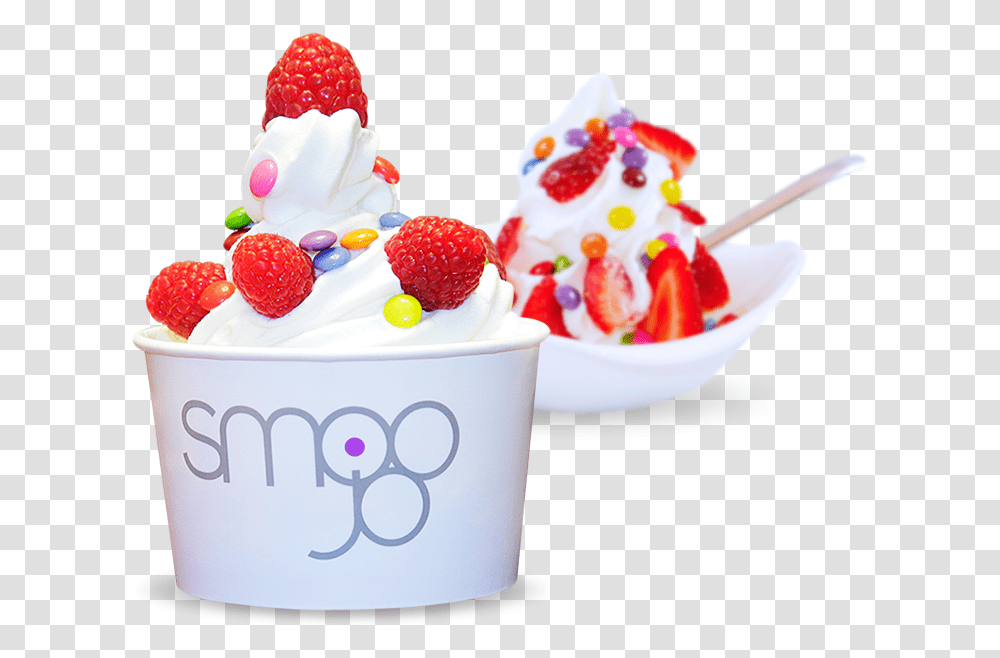 Home Slider1 Frozen Joghurt Smoojo, Dessert, Food, Cream, Creme Transparent Png