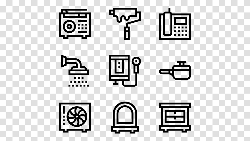 Home Stuff Gas Station Icon Line, Gray, World Of Warcraft Transparent Png