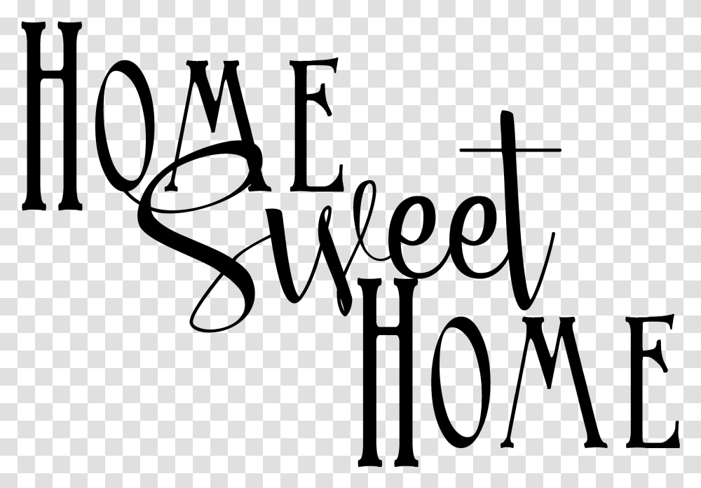 Home Sweet Home Calligraphy, Gray, World Of Warcraft Transparent Png