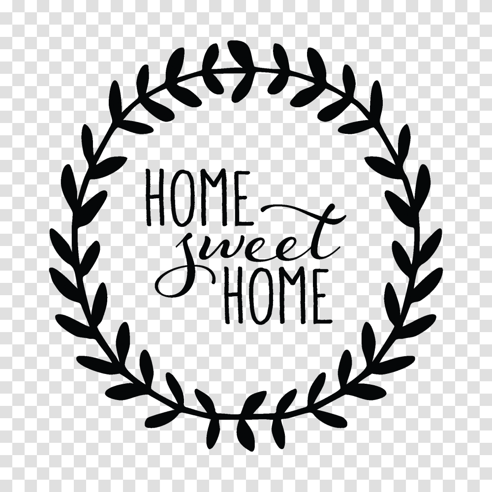 Home Sweet Home Clipart Clip Art Images, Stencil, Label, Handwriting Transparent Png