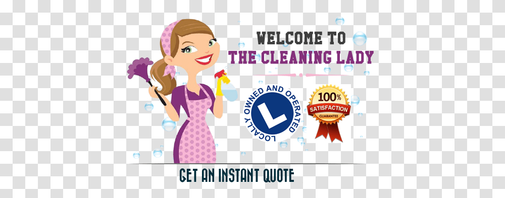 Home The Cleaning Lady Cleaning Lady, Advertisement, Poster, Person, Flyer Transparent Png