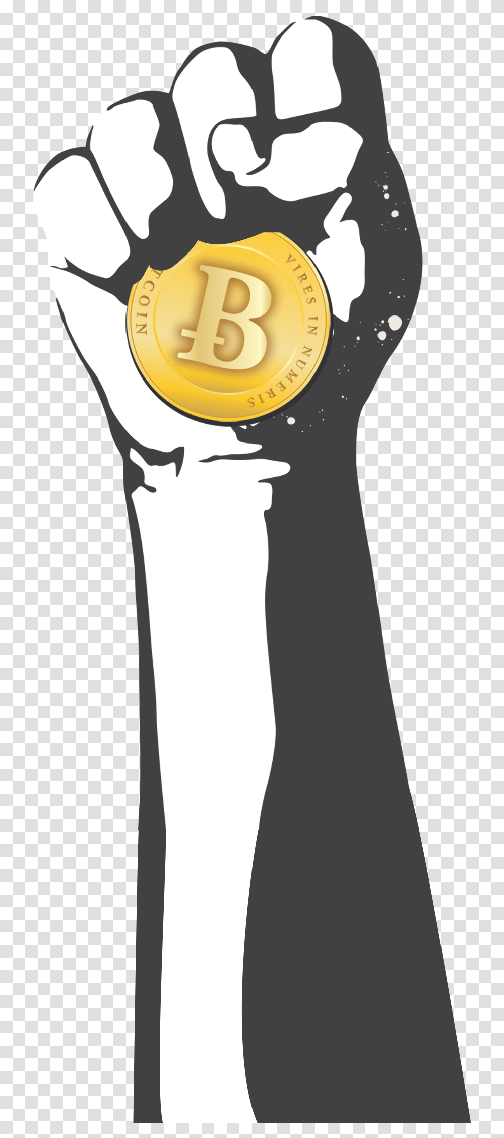Home The Rise And Of Bitcoin Bitcoin, Hand, Gold, Trophy, Weapon Transparent Png