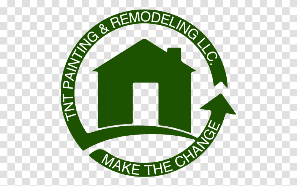 Home Tnt Painting & Remodeling Llc Orange House, Recycling Symbol, Logo, Trademark Transparent Png