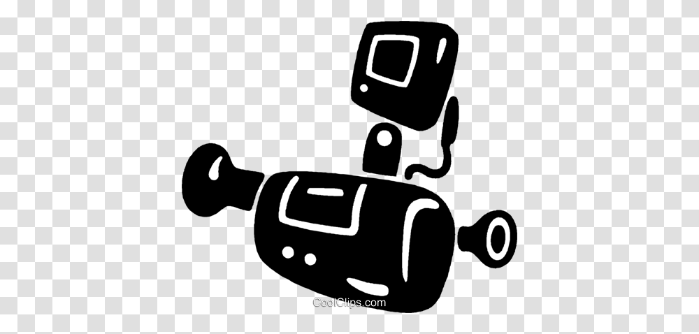 Home Video Camera Royalty Free Vector Clip Art Illustration, Robot, Lawn Mower, Tool, Stencil Transparent Png