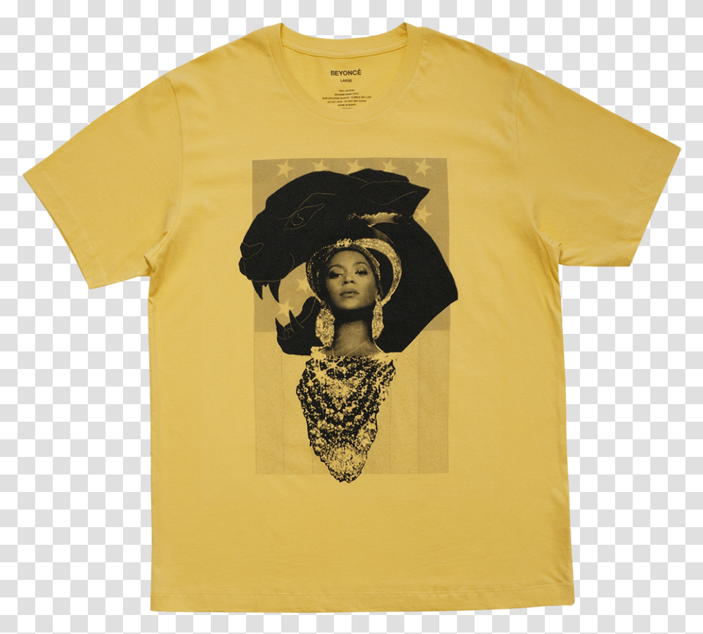 Homecoming Collage Gold Tee Beyonce Homecoming Merch, Clothing, Apparel, T-Shirt, Person Transparent Png