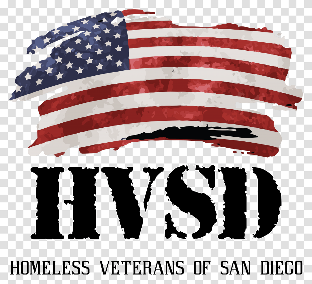Homeless Veterans Of San Diego, Flag, American Flag Transparent Png