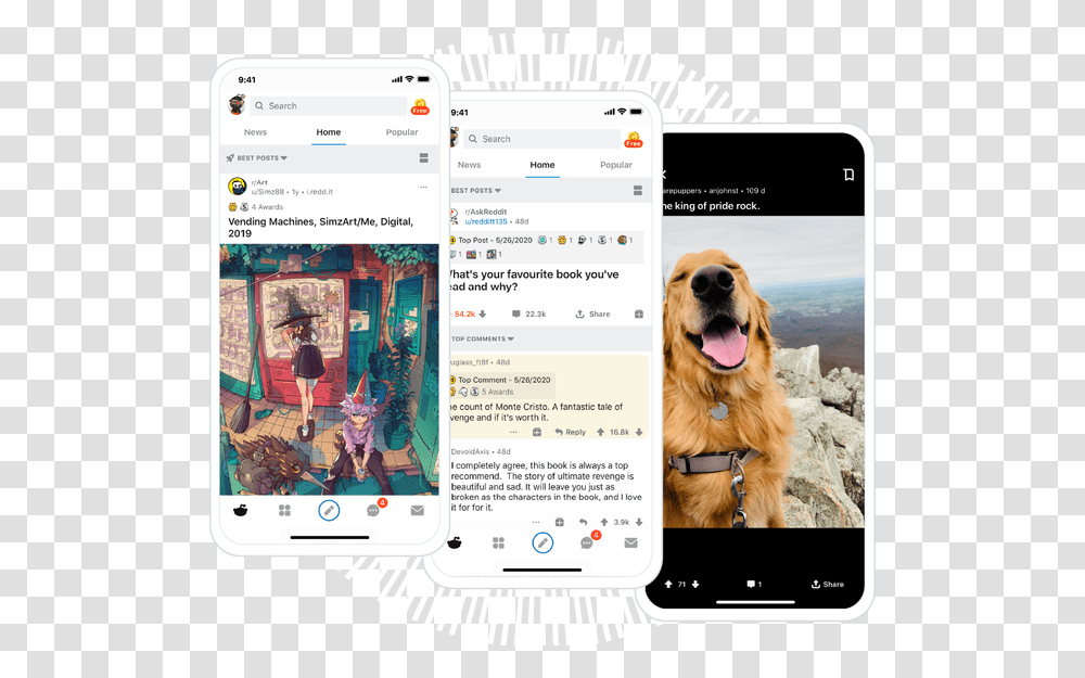 Homepage Reddit Iphone, Dog, Pet, Canine, Animal Transparent Png