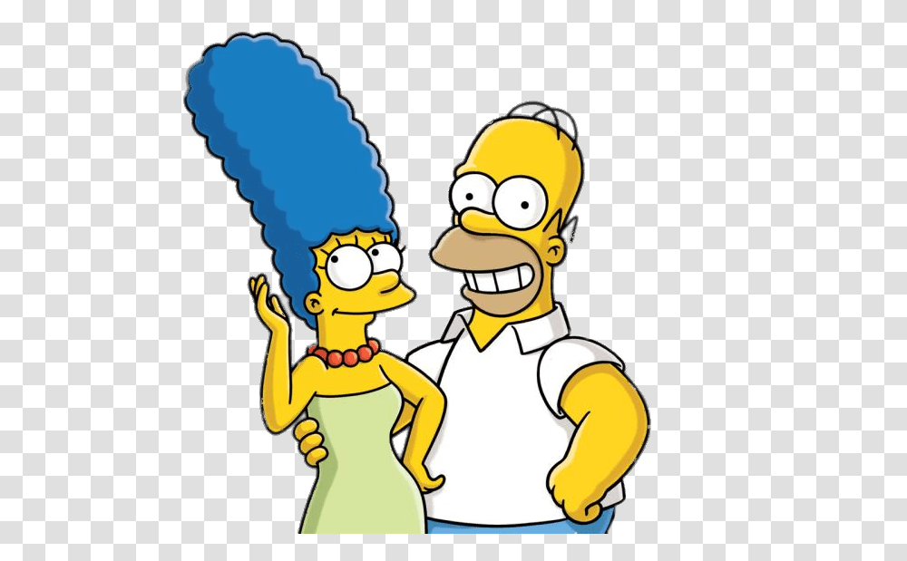 Homer And Marge Simpson, Hand, Drawing Transparent Png