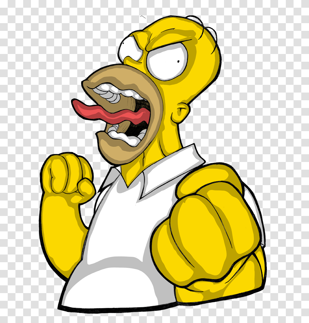 Homer Simpson Bart Anger Homero Download 773 Homer Simpson Angry, Hand, Fist Transparent Png
