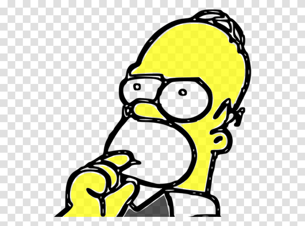 Homer Simpson Gets Inducted Into The Baseball Hall Of Fame Thinking Homer, Label, Text, Symbol, Silhouette Transparent Png