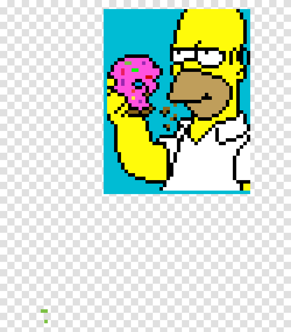 Homer Simpson Hama Beads, Super Mario, Pac Man Transparent Png