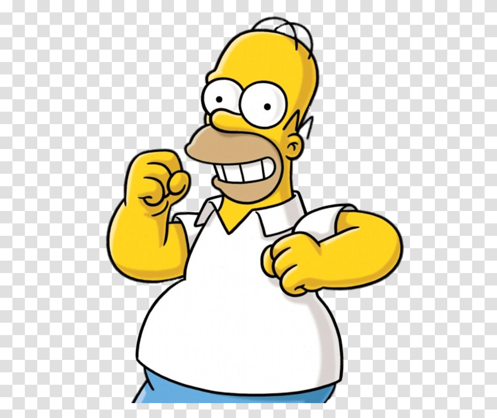 Homer Simpson Happy, Chef, Hand, Drawing Transparent Png