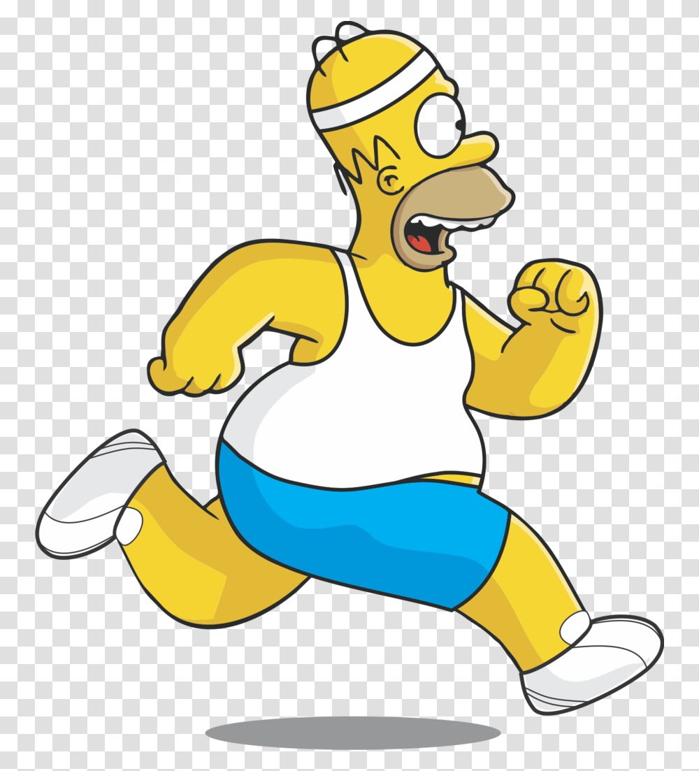 Homer Simpson Homer Simpson Running, Hammer, Tool, Apparel Transparent Png