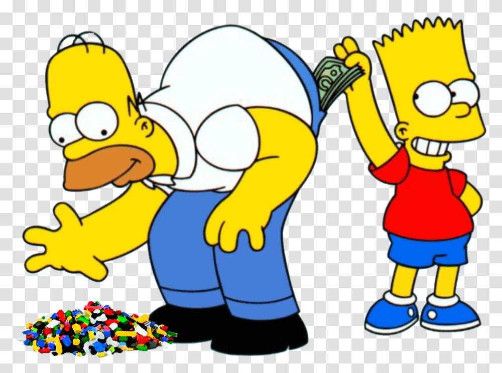 Homer Simpson Lego Simpsons News Clip Art Fat People Homer And Bart Simpson, Graphics, Food Transparent Png