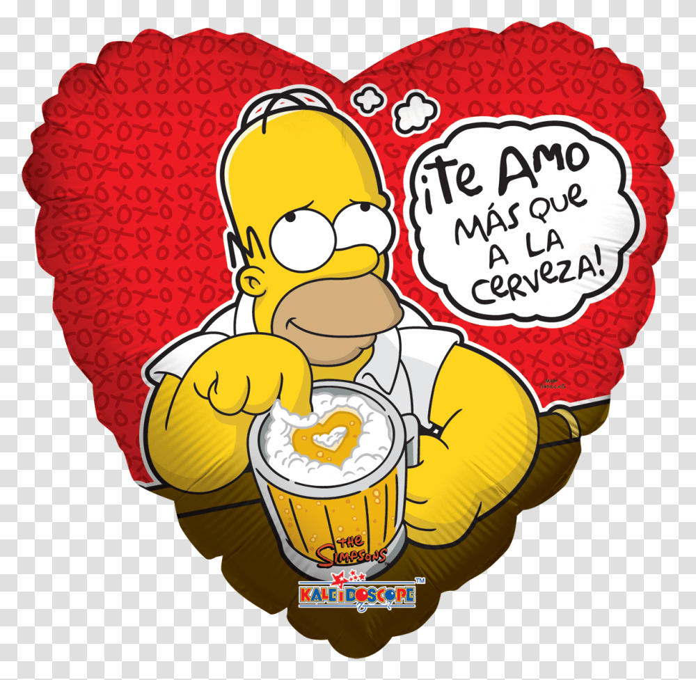 Homero Con Cerveza Happy Sweetest Day, Advertisement, Poster, Person, Food Transparent Png