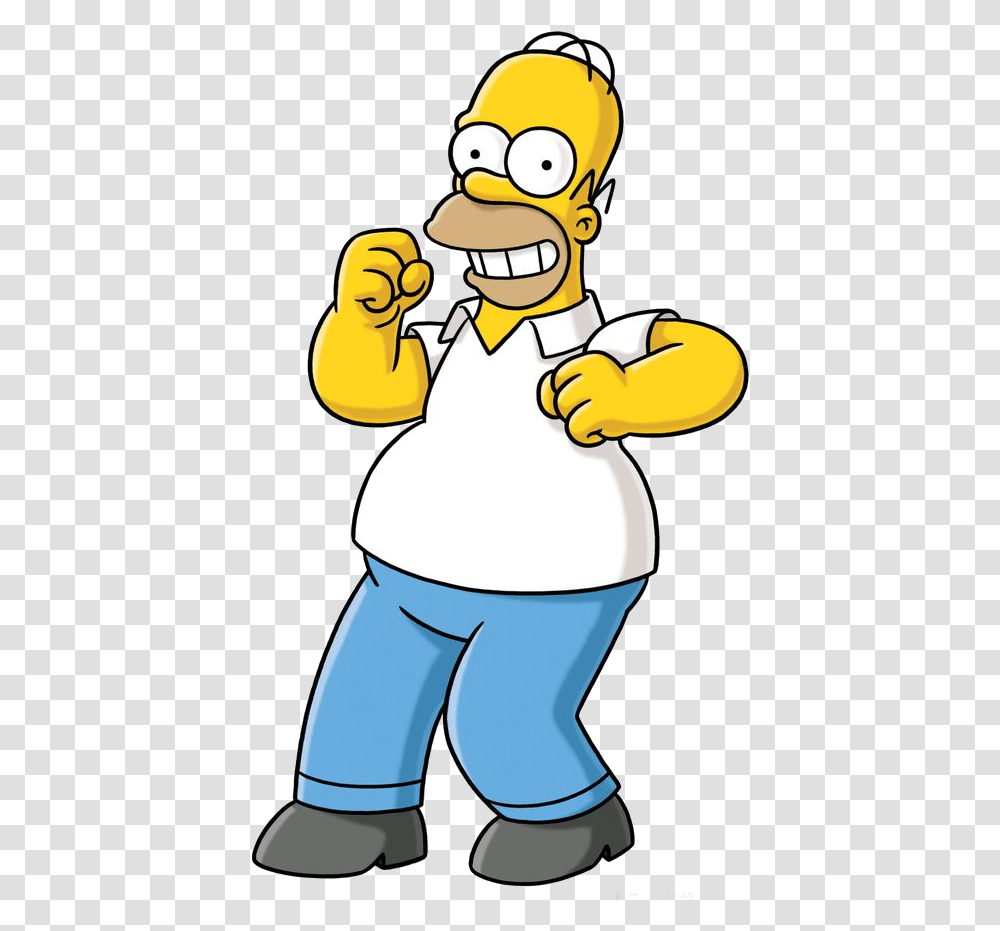 Homero Homer Simpson Posing, Chef, Hand, Cleaning Transparent Png