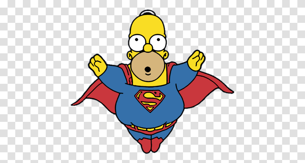 Homero Simpson Superman, Hand, Transportation, Juggling, Aircraft Transparent Png