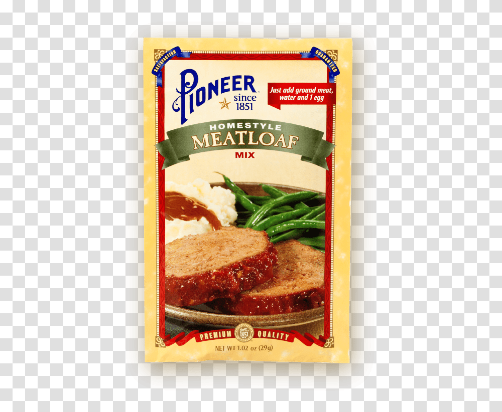 Homestule Meatloaf Mix 29g Pioneer Packaging Schnitzel, Food, Dinner, Meal, Dish Transparent Png