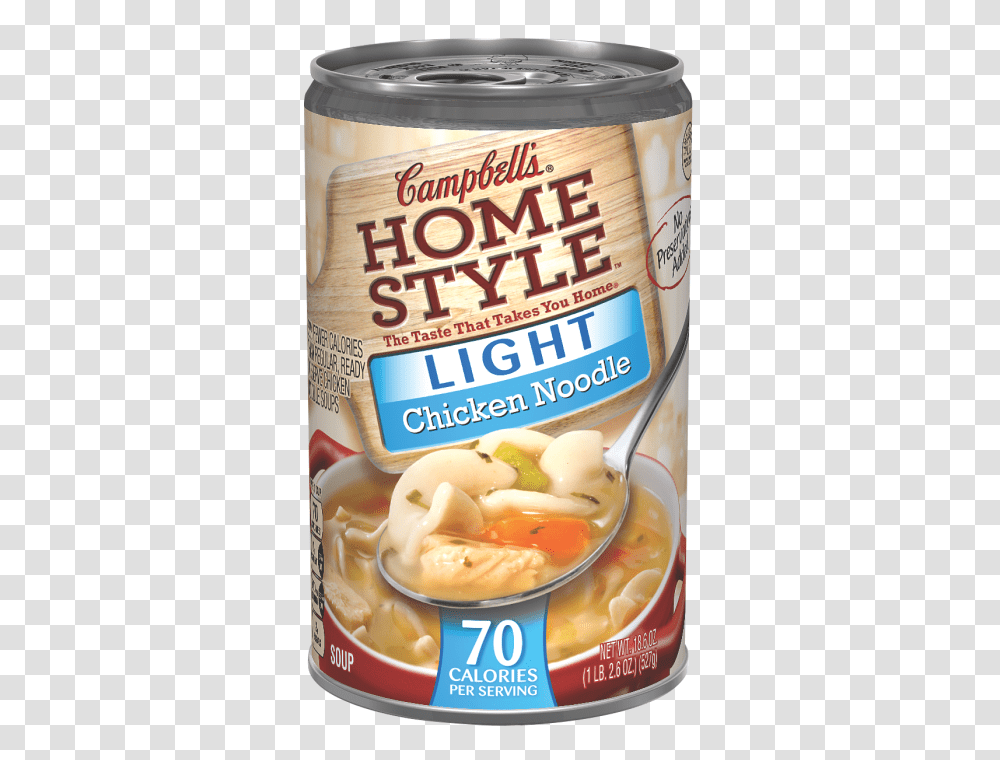 Homestyle Light Chicken Noodle Soup, Bowl, Tin, Ketchup, Food Transparent Png