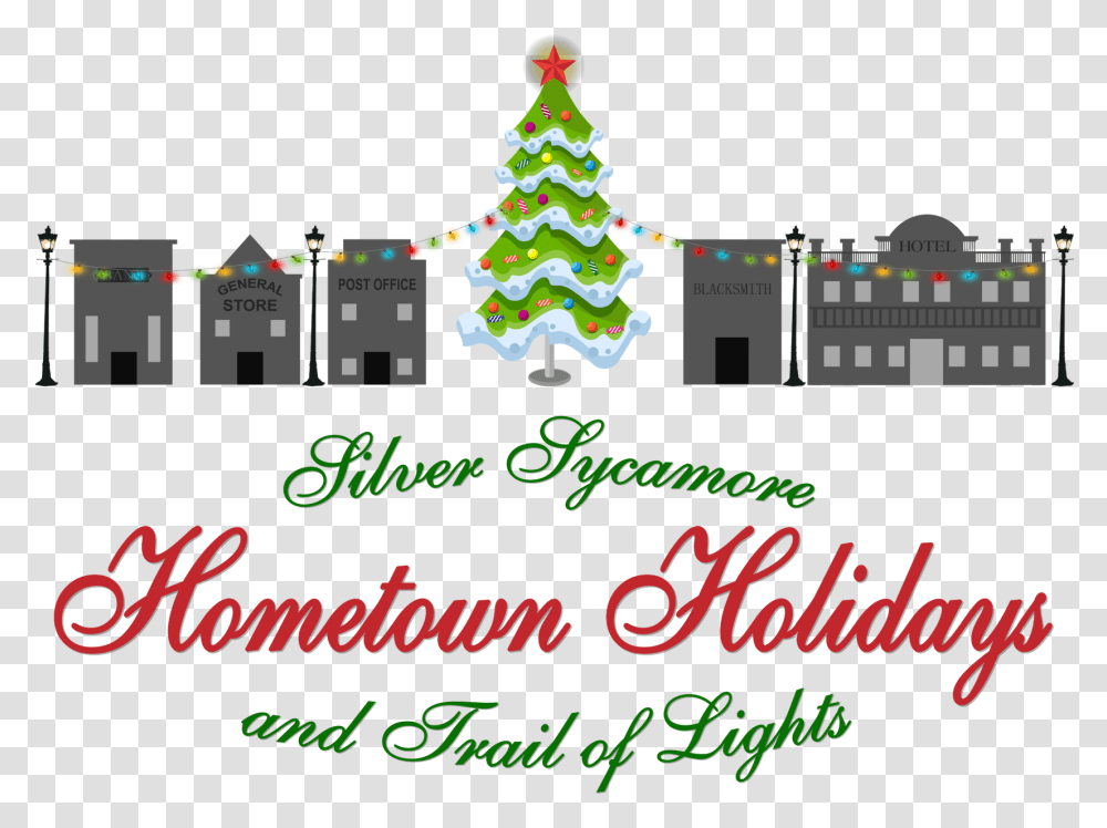Hometown Holidays And Trail Of Lights Christmas Ornament, Tree, Plant, Christmas Tree, Text Transparent Png