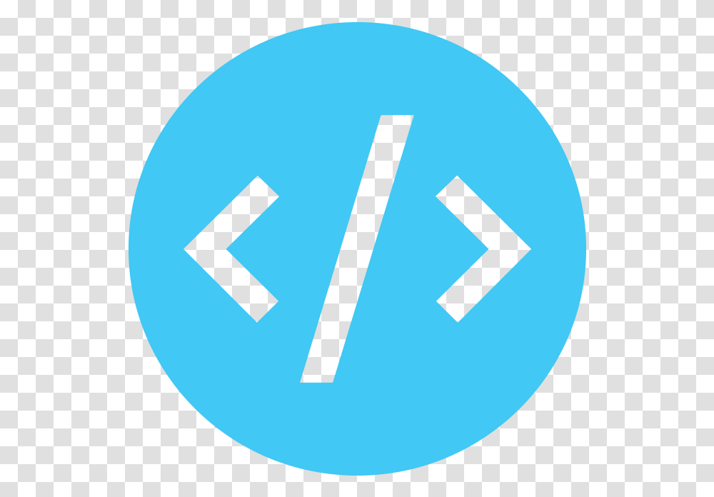Homework Icon Blue Code Icon, Sign, Recycling Symbol, Road Sign Transparent Png