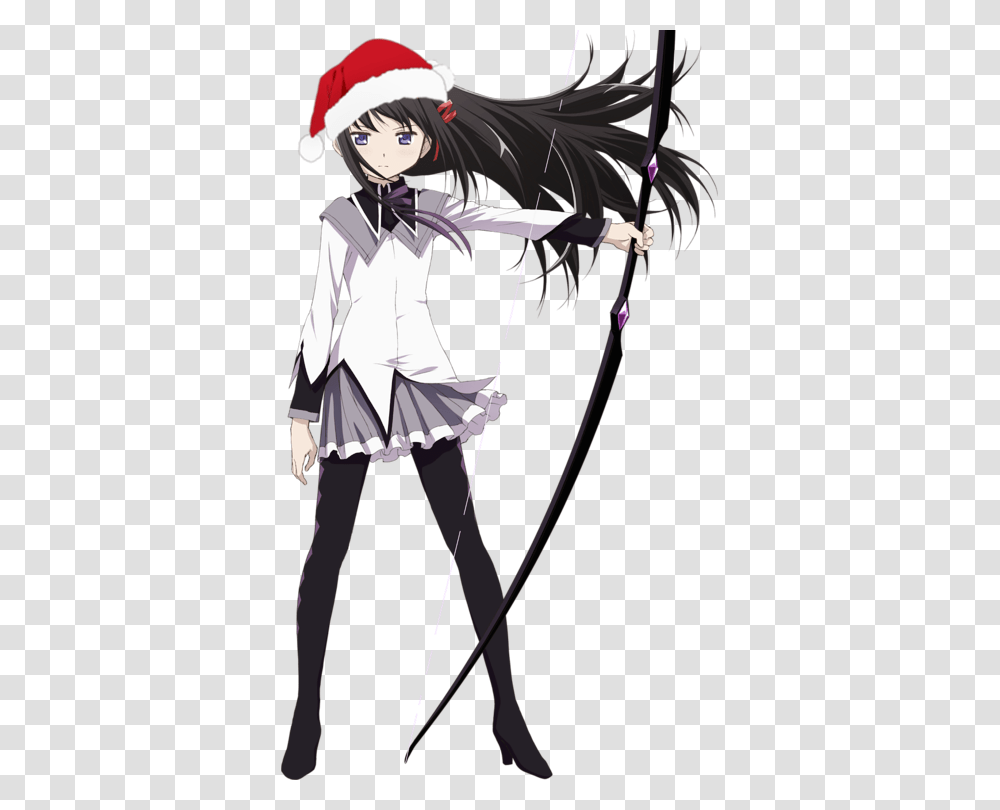 Homura Santa Hat, Archer, Archery, Sport, Bow Transparent Png