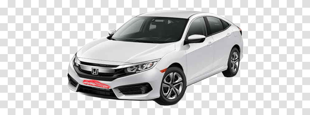 Honda City White Honda Civic 2016 Ex, Sedan, Car, Vehicle, Transportation Transparent Png