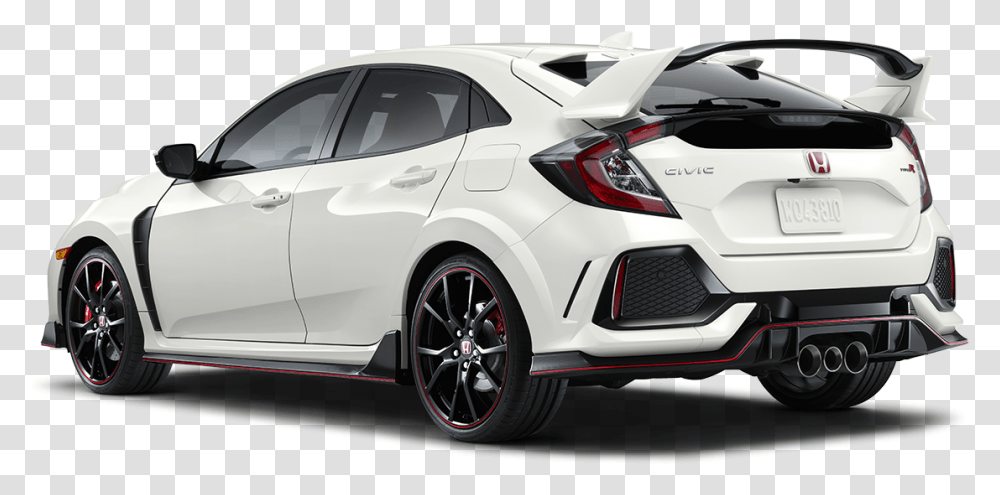 Honda Civic Type R 2019 White, Car, Vehicle, Transportation, Sedan Transparent Png