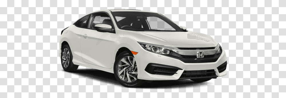 Honda Civic White Honda Civic Coupe 2018, Car, Vehicle, Transportation, Sedan Transparent Png