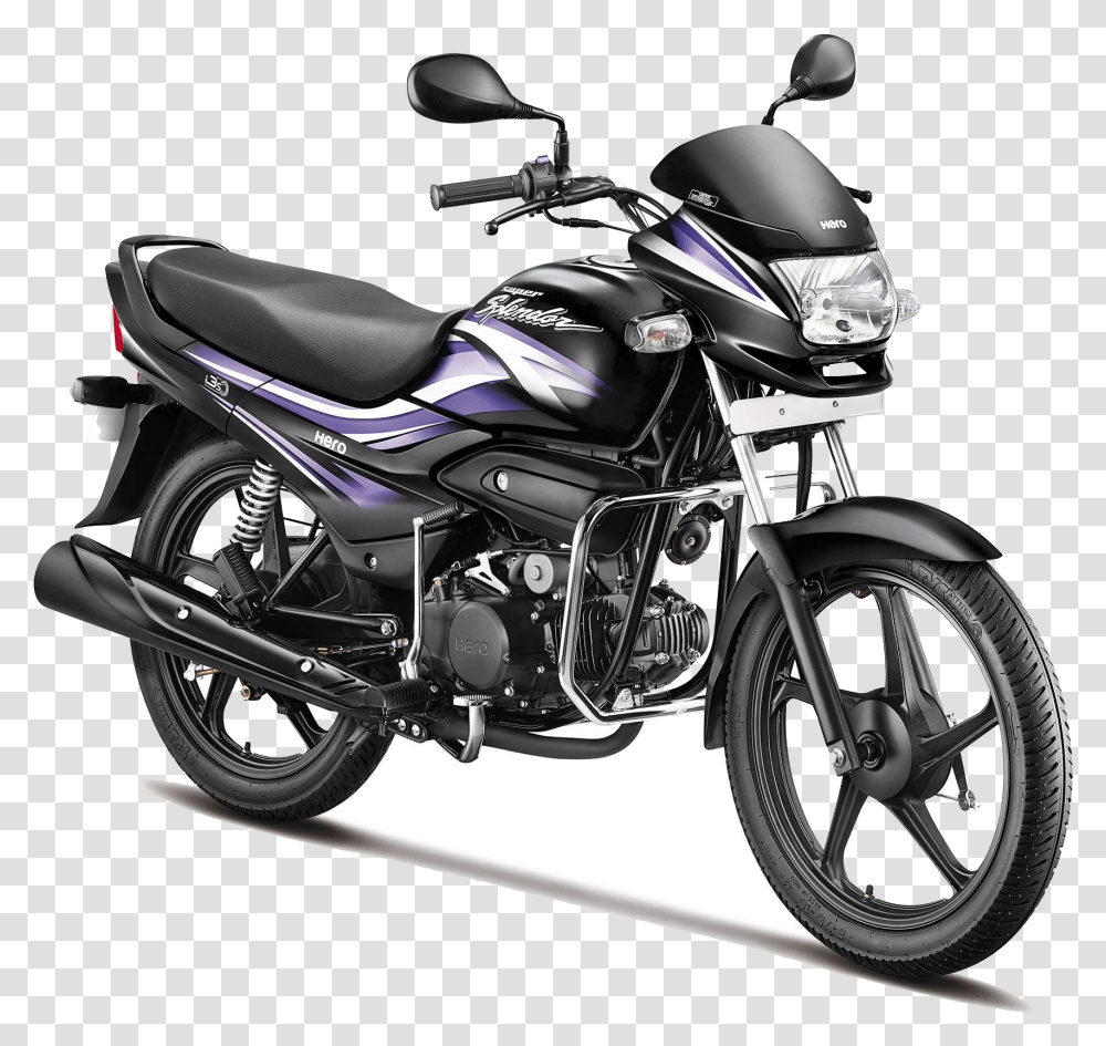 Honda Motorcycle Clipart Hero Honda Glamour New Model, Vehicle, Transportation, Machine, Spoke Transparent Png