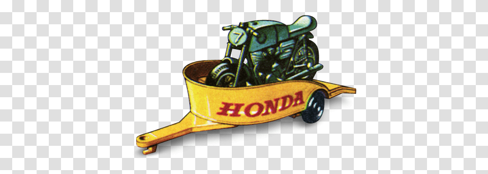 Honda Motorcycle With Trailer Icon 1960s Matchbox Cars Motorcycle, Vehicle, Transportation, Kart, Buggy Transparent Png