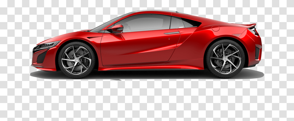 Honda Nsx In Valencia Red Pearl Honda Nsx Side View, Car, Vehicle, Transportation, Automobile Transparent Png