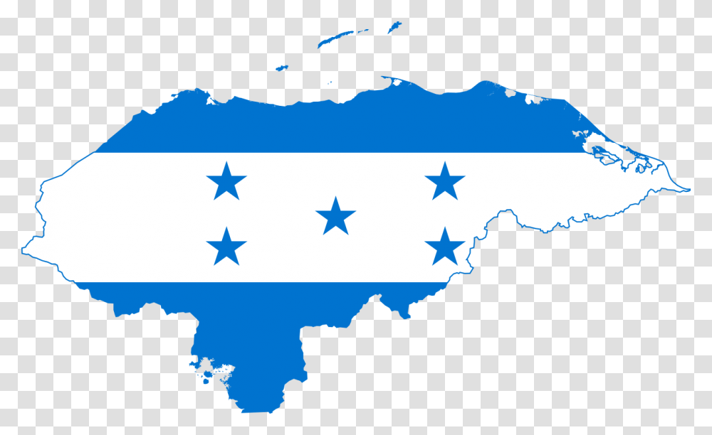 Honduras Map With Flag, Outdoors, Star Symbol, Nature Transparent Png