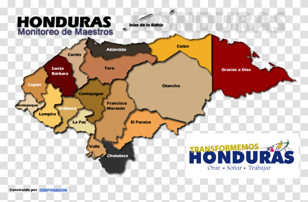 Honduras, Poster, Advertisement, Map, Diagram Transparent Png