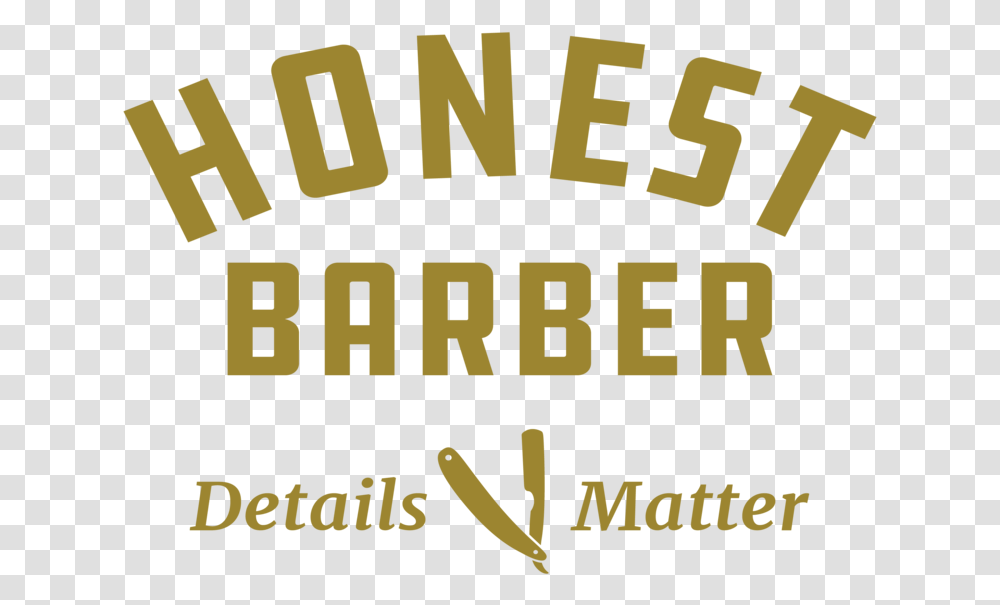 Honest Barber Logo Square Tan, Number, Alphabet Transparent Png