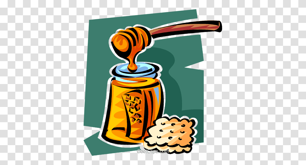 Honey And A Cracker Royalty Free Vector Clip Art Illustration, Tin, Can, Spray Can, Label Transparent Png